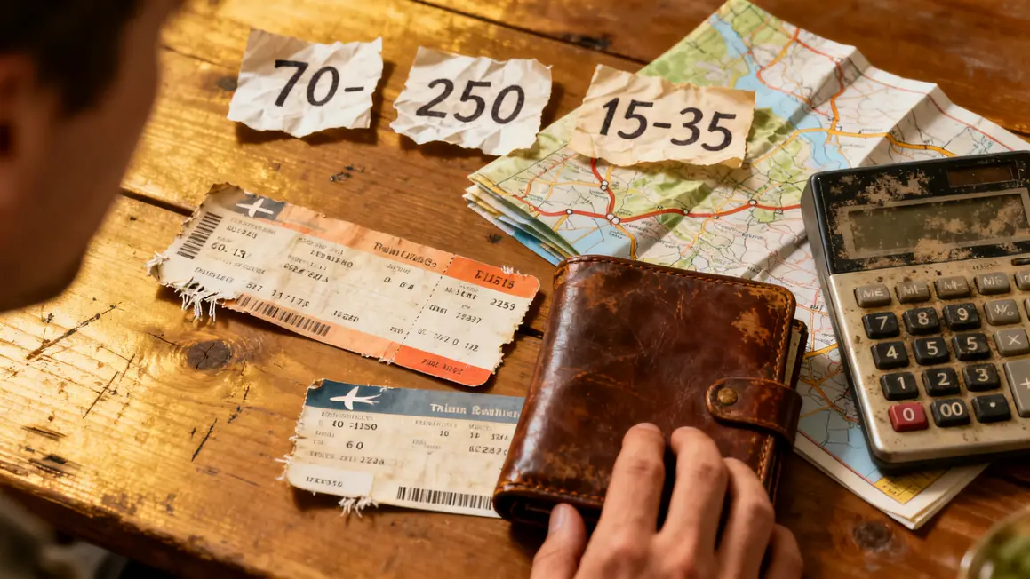 Tableau photo des budgets transport hébergement Provence