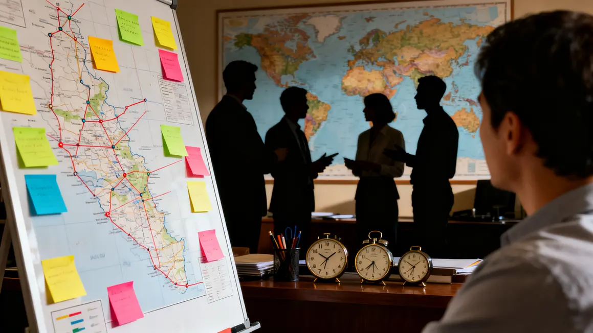 réunion et planning déplacement professionnel