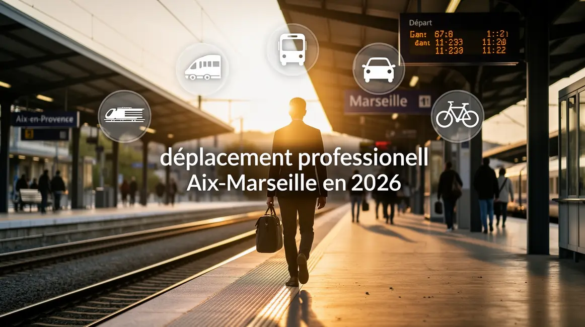 deplacement professionnel Aix Marseille 2026 gare pictogrammes transport