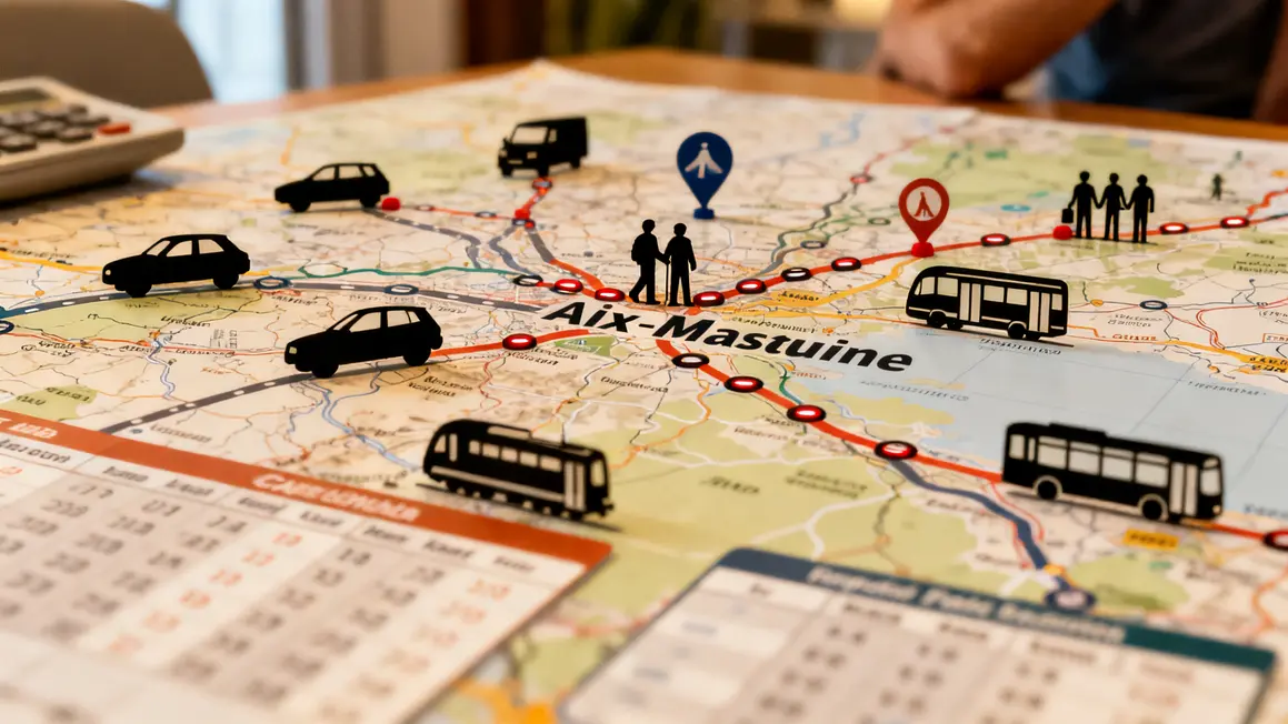 deplacement professionnel Aix Marseille carte congestion transports