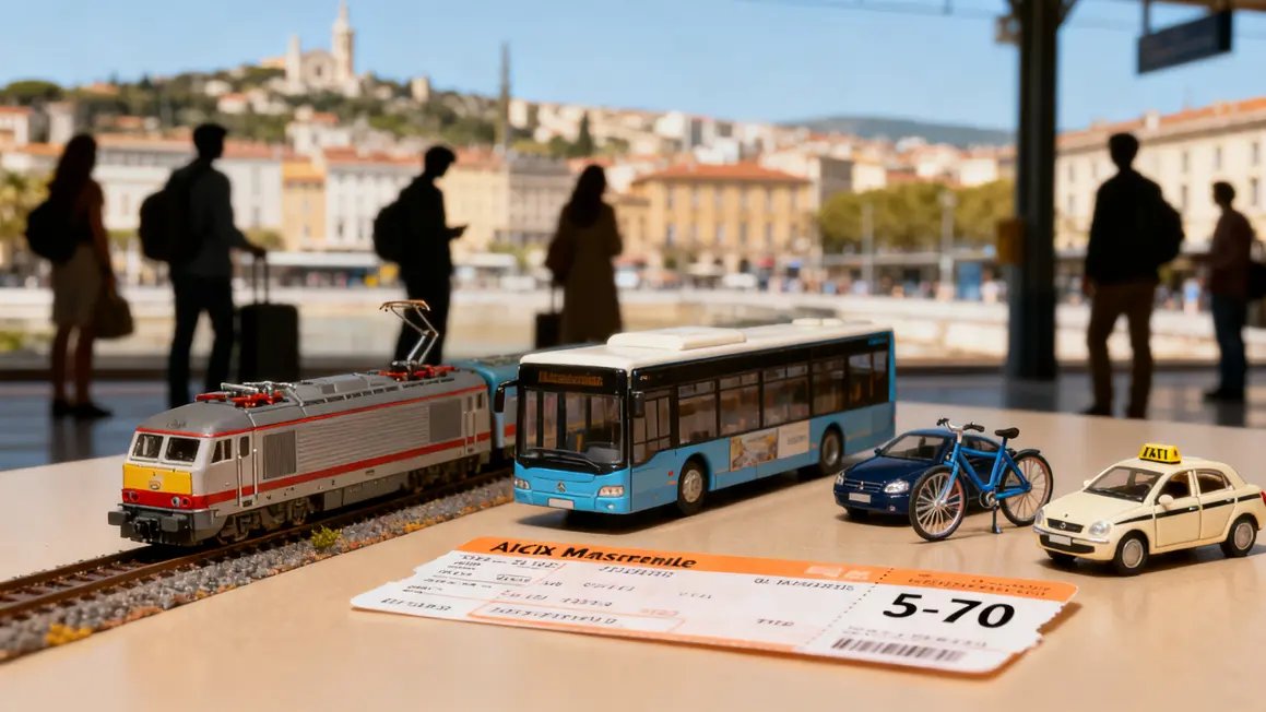 deplacement professionnel Aix Marseille comparatif modes transport