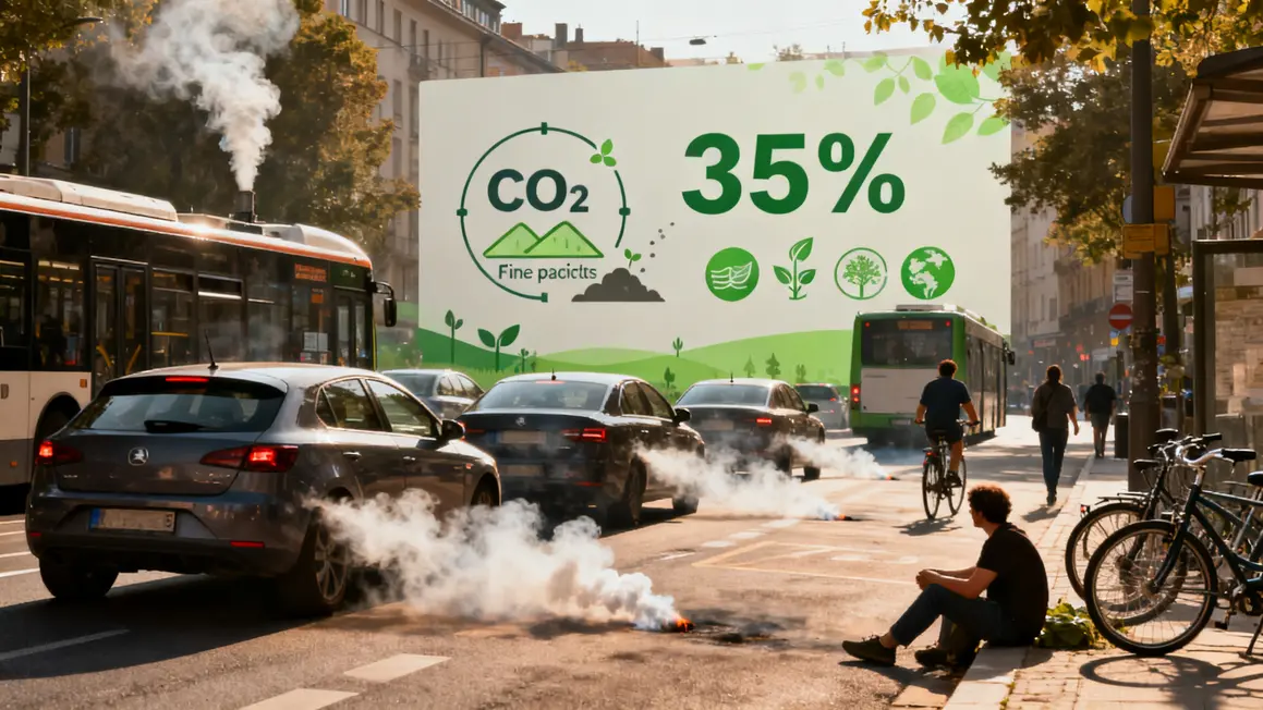 Pollution mobilité locale Aix-Marseille CO2 35%