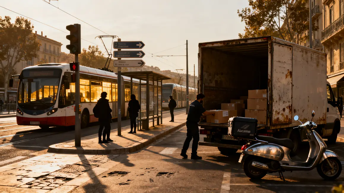 logistique urbaine transports publics Aix Marseille