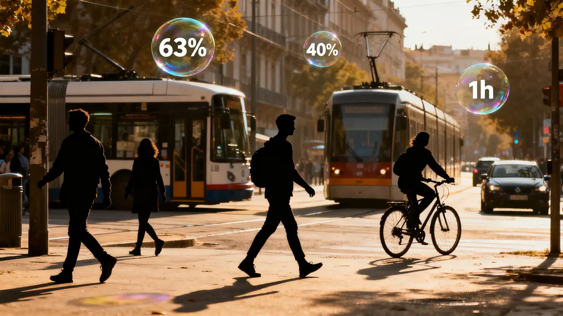 Tableau mobilité locale stats marche vélo bus Aix-Marseille