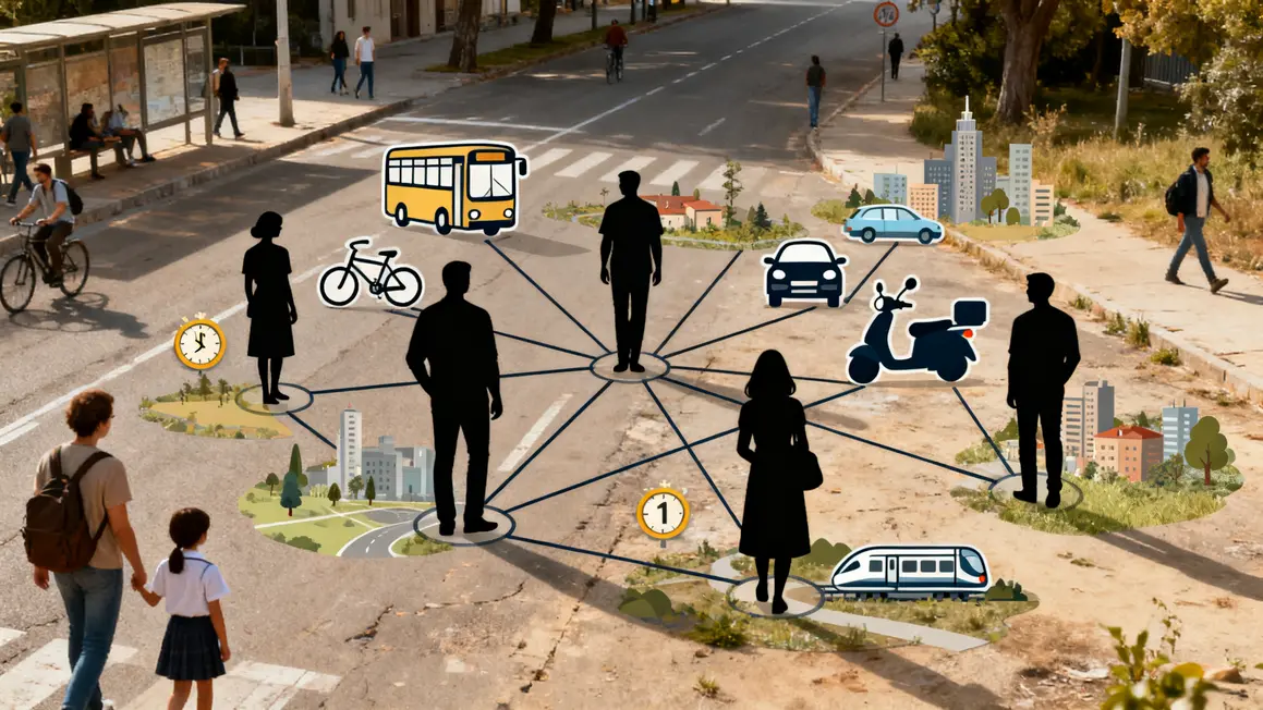 infographic besoins transport bus velo voiture trottinette