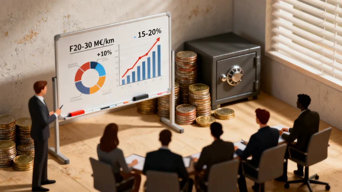 Tableau financement projet transport local chiffres budget