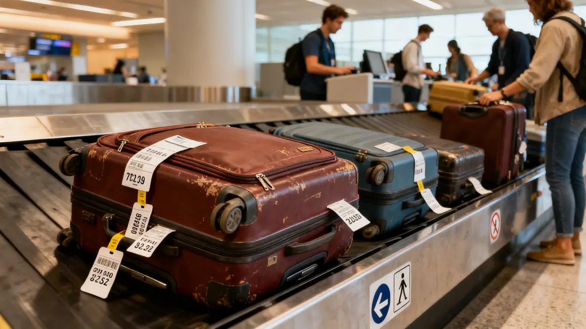 gestion bagages correspondance gare aéroport transfert valises