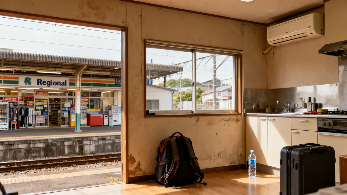 Studio proche gare Provence sans voiture, commerces valise