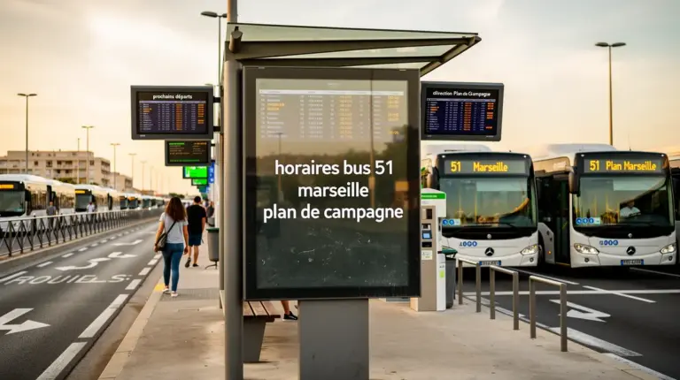 arret de bus 51 moderne marseille plan de campagne horaires