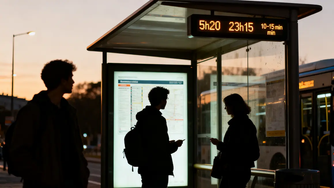 horaires bus 51 marseille plan de campagne affichage digital
