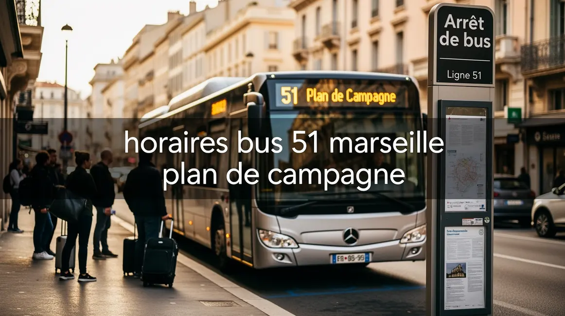 bus moderne horaires bus 51 marseille plan de campagne