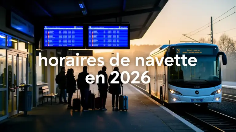 gare regionale avec navette moderne et horaires 2026