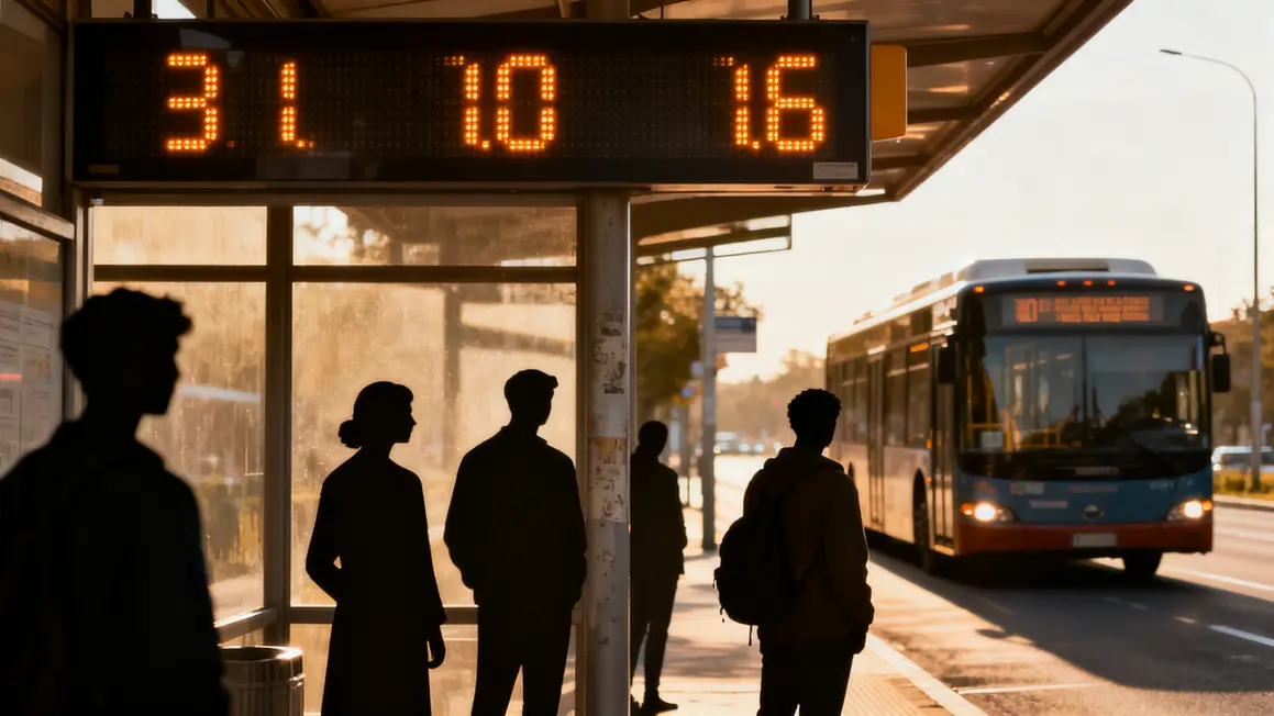 Affichage horaire lumineux bus 51 Marseille Plan de Campagne
