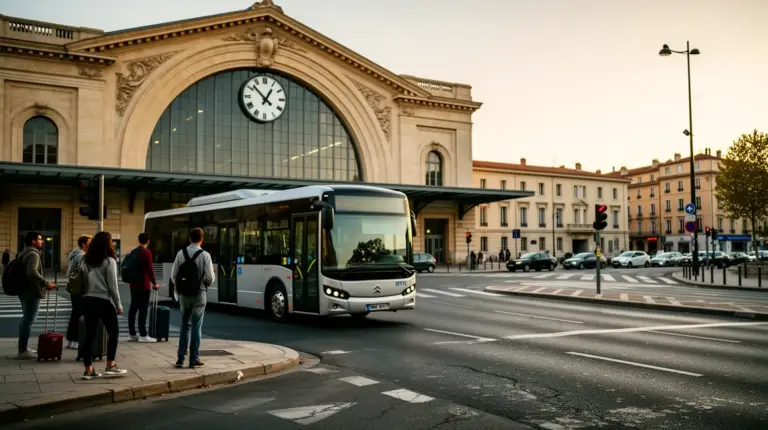 Horaires de navette devant la gare Aix Marseille