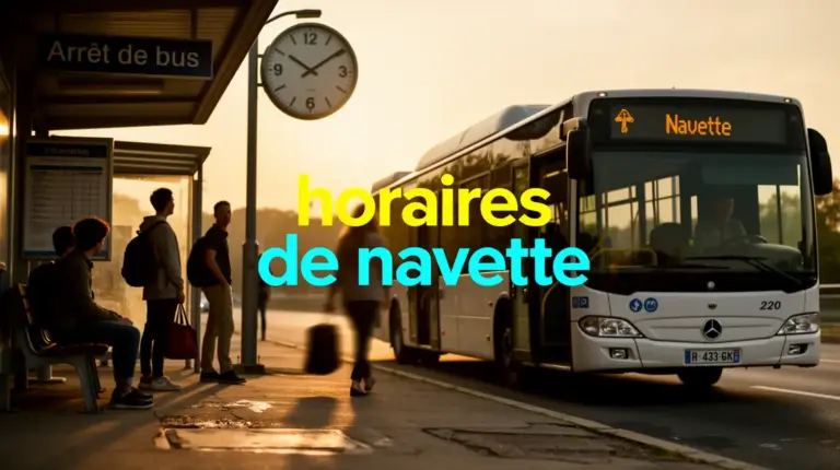Scène gare routière horaires navette Aix Marseille