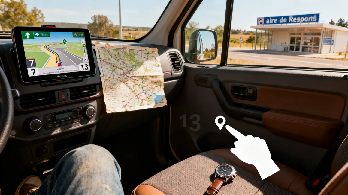 gps et carte pour itineraire vers marseille