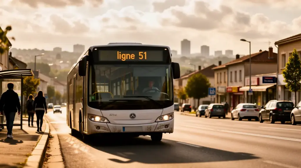 ligne 51 bus interurbain entre Aix et Marseille