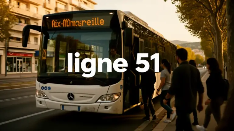 ligne 51 bus moderne entre Aix et Marseille