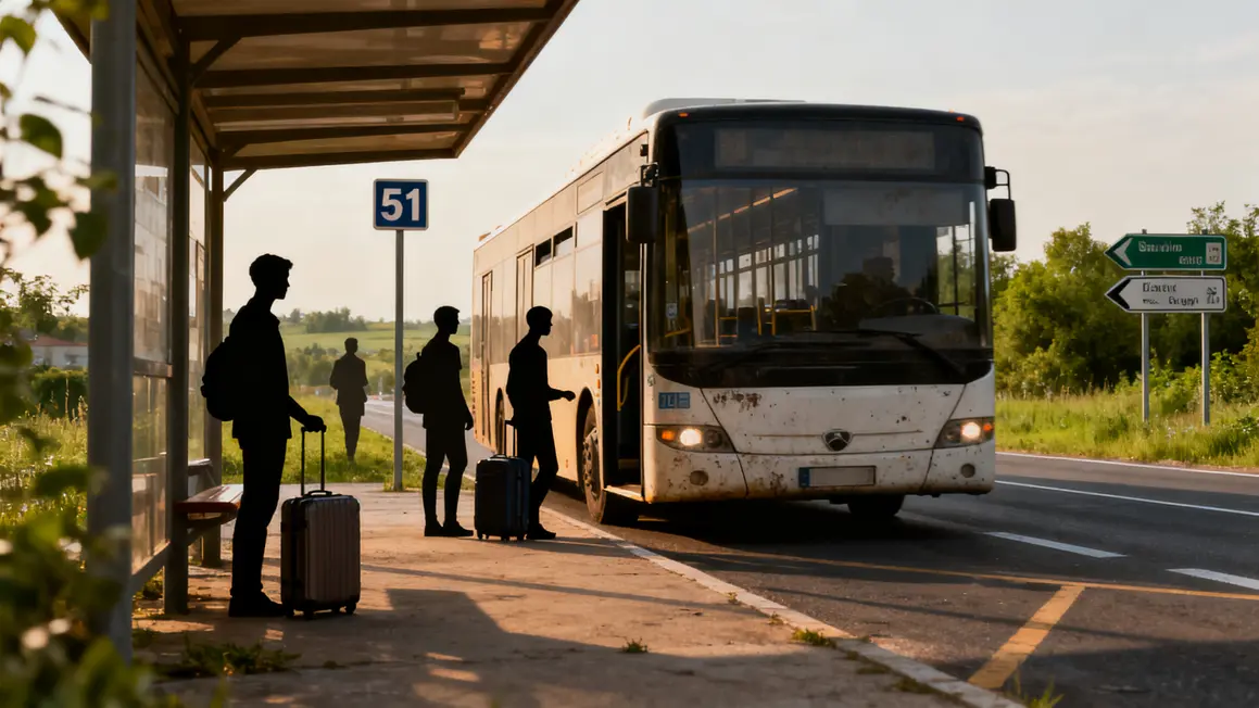 arret de bus ligne 51 RN8 Aix Marseille