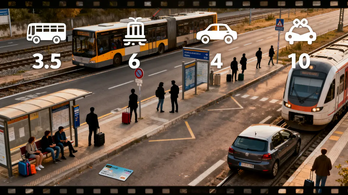 tableau comparatif ligne 51 Marseille Aix modes de transport