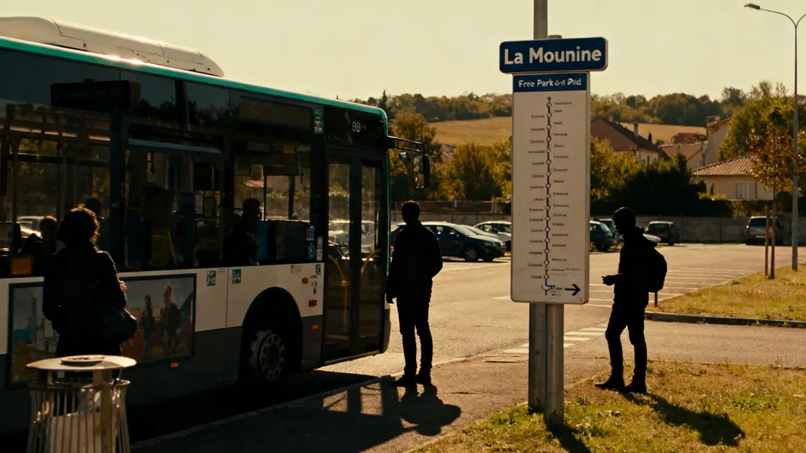 bus ligne 51 Marseille Aix arrêt parking relais La Mounine