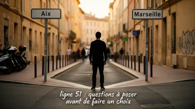 choisir entre deux chemins méthode ligne 51 aix-marseille