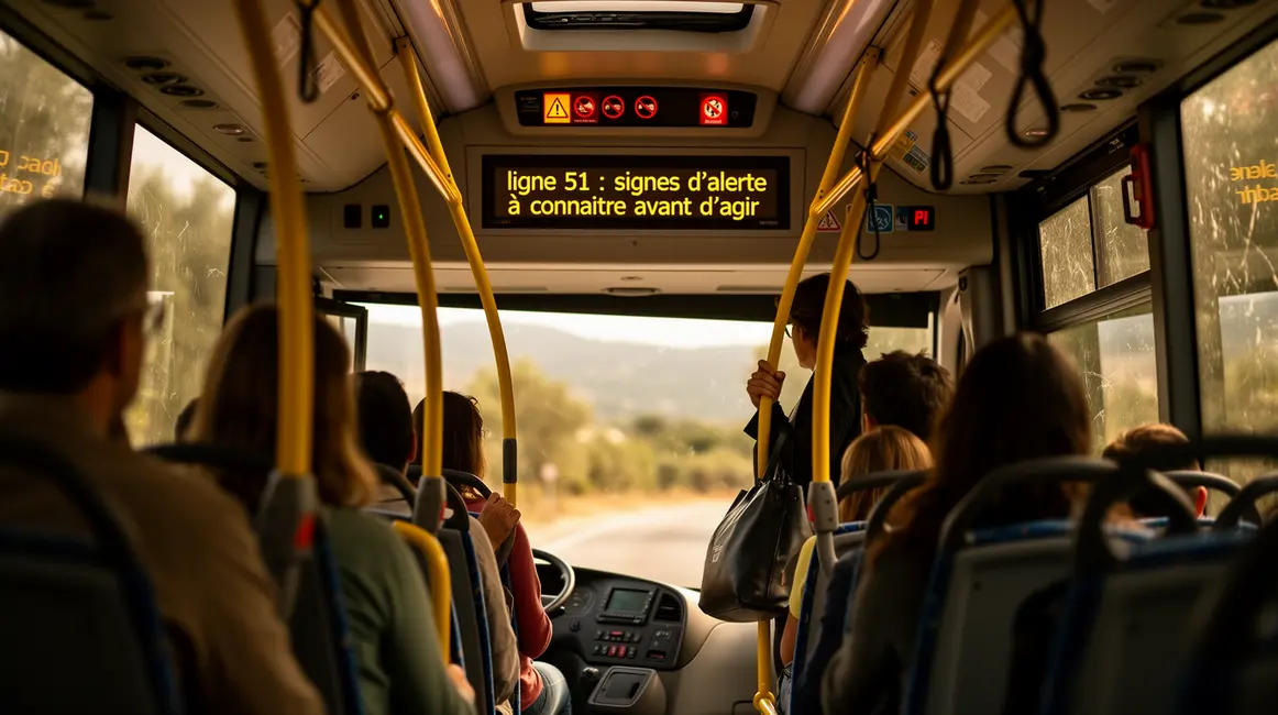 bus ligne 51 panneaux alerte vigilance Aix Marseille