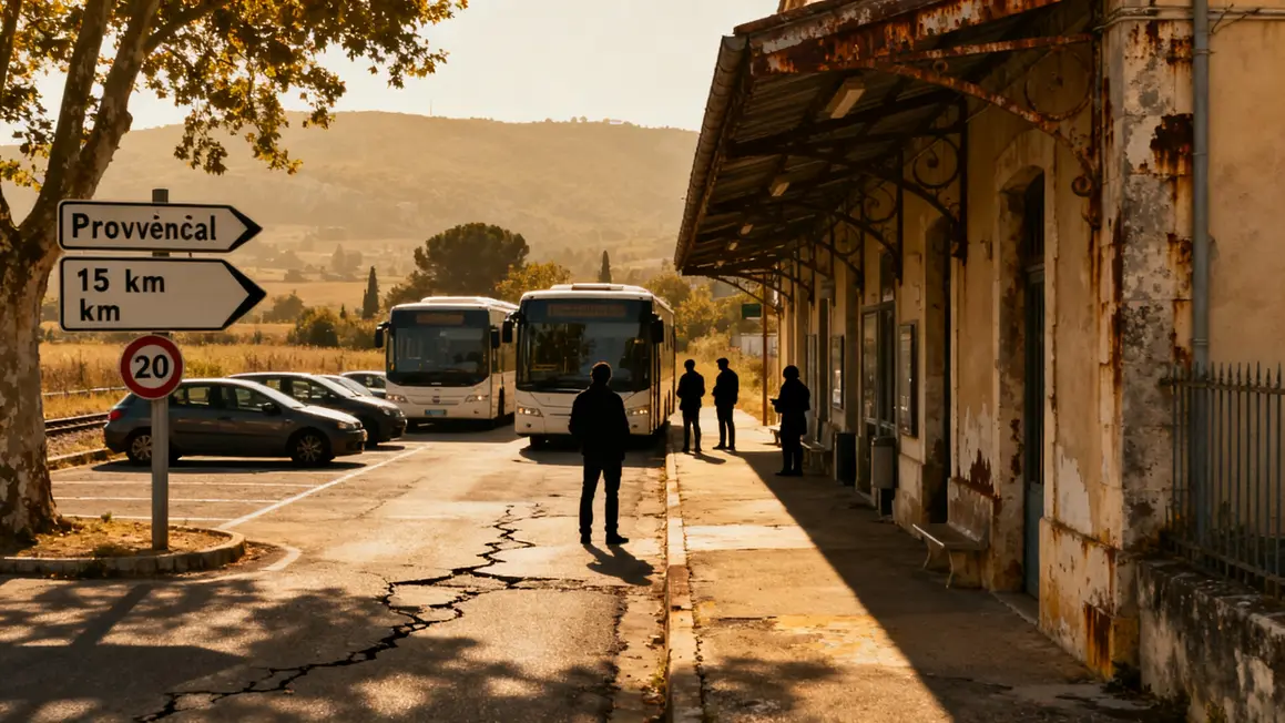 gare Aix TGV localisation provence distances petit budget