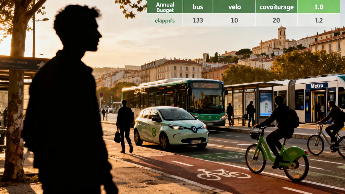 Mobilite entreprise Aix Marseille bus velo covoiturage budget