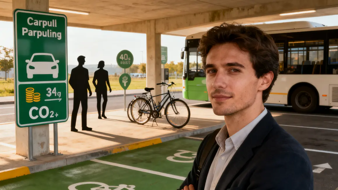 mobilite entreprise open space pictogrammes covoiturage