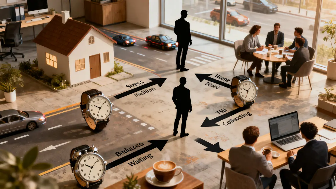 infographie temps gagne mobilite entreprise