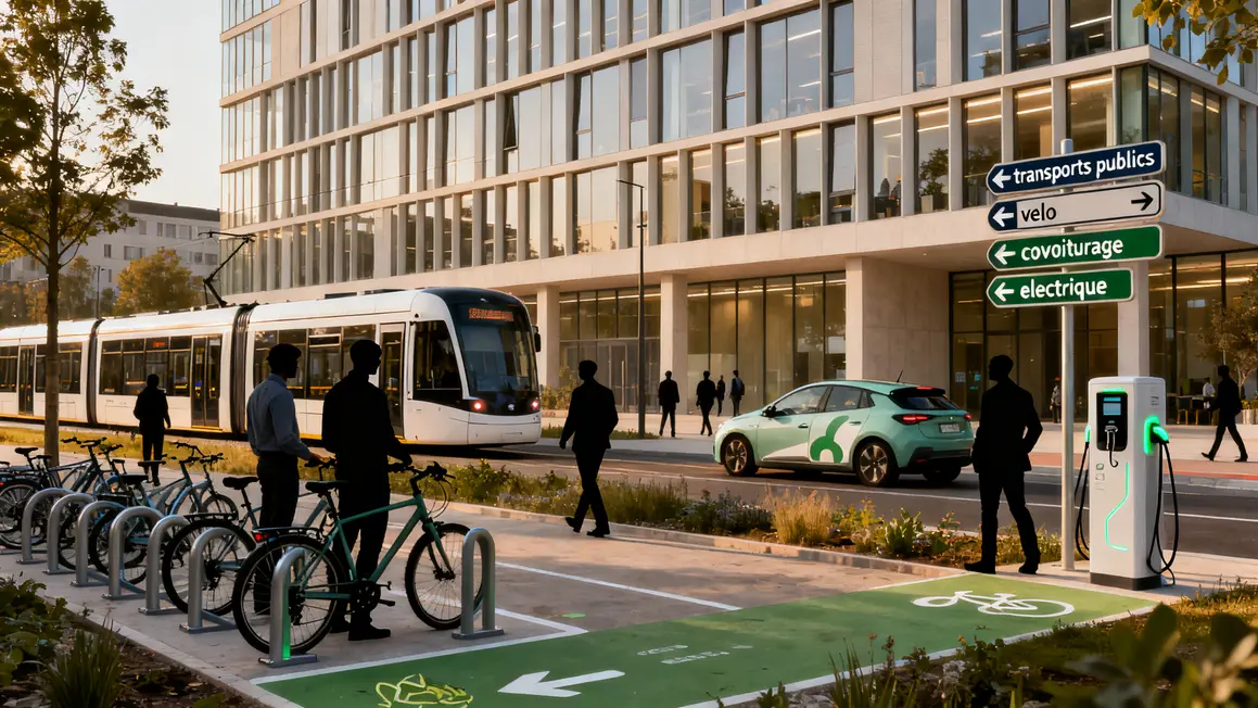 mobilite entreprise parking velos tramway