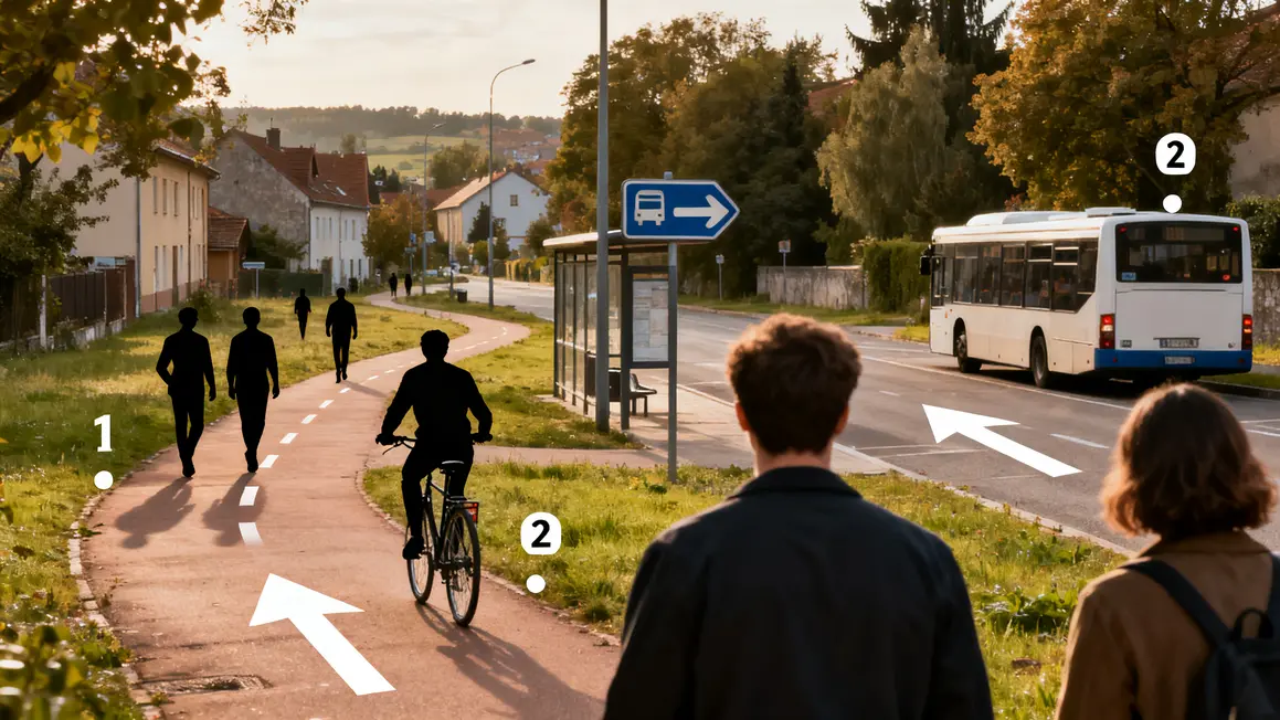 mobilite locale comprendre marche velo bus plan simplifie