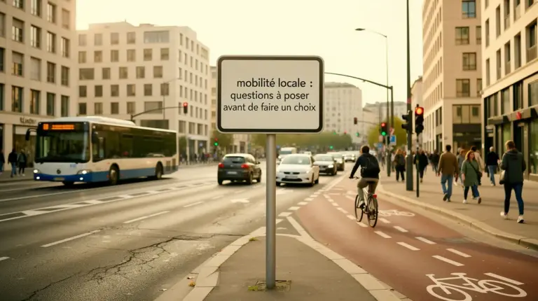intersection urbaine modes de mobilite locale
