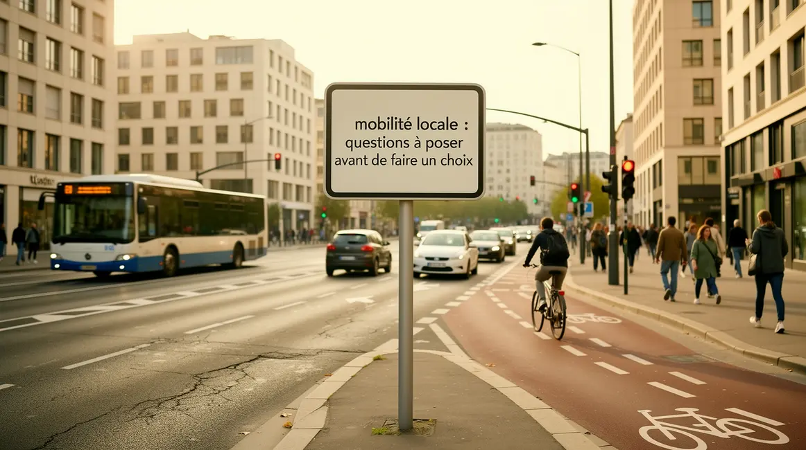 intersection urbaine modes de mobilite locale