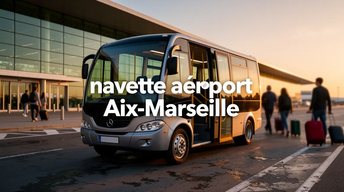navette aeroport Aix-Marseille passagers bagages terminal