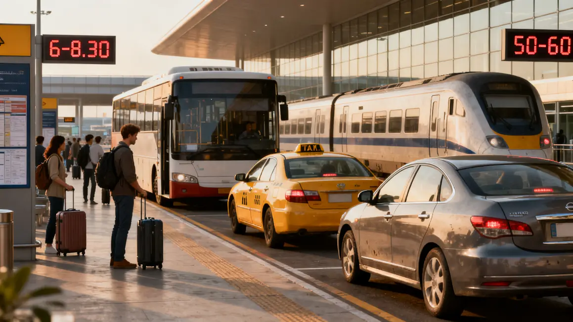 Comparatif bus taxi train Aix Marseille aéroport