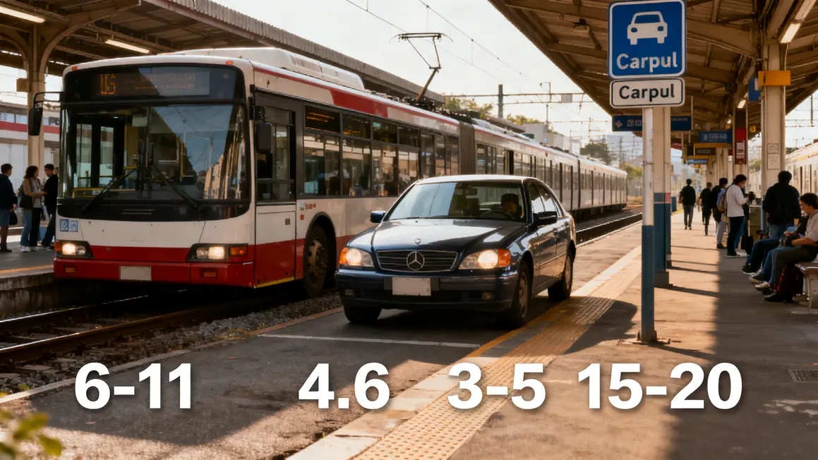 Modes de transport Aix Marseille à petit budget infographie