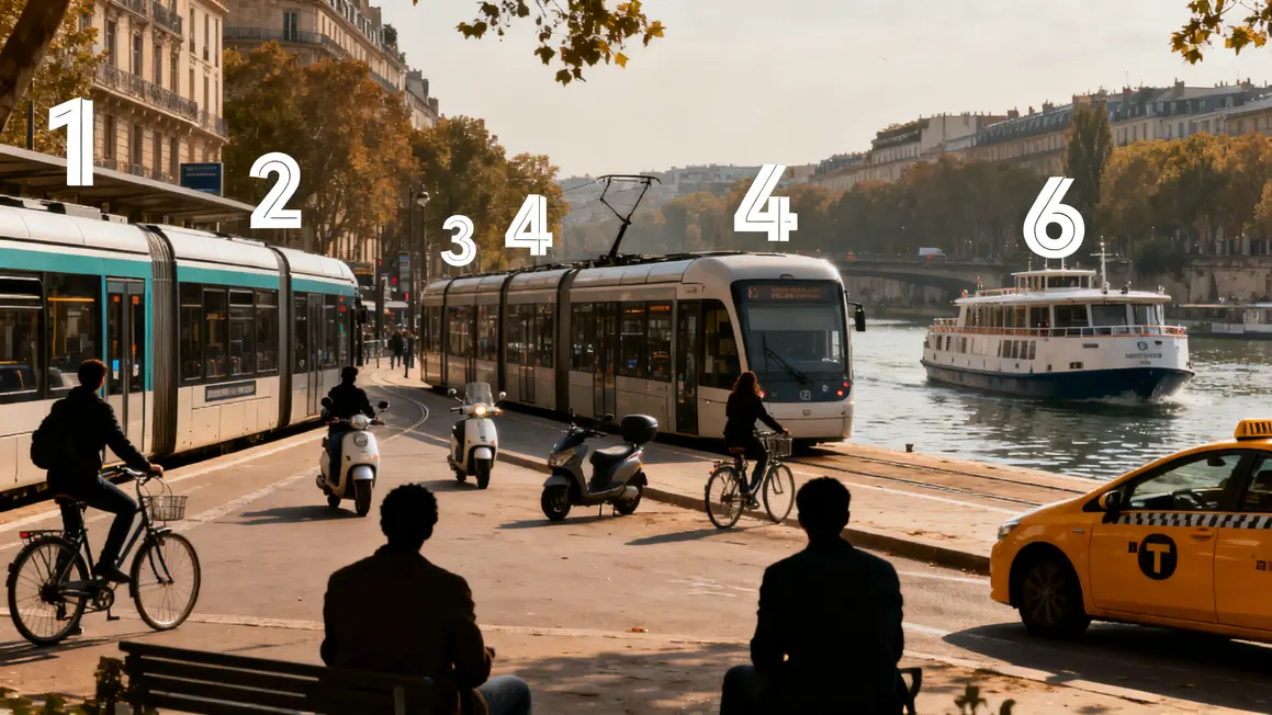 Visuel comparatif modes transport Aix Marseille