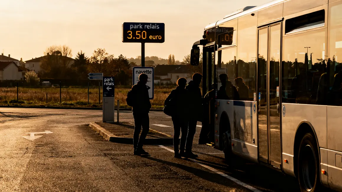 parking a Aix relais navette bus
