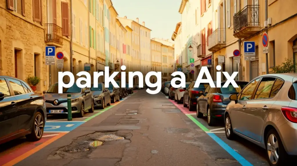 parking a Aix rue stationnement panneau