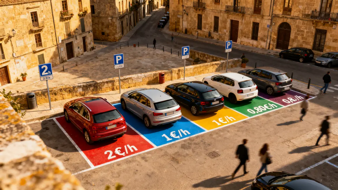 parking a Aix vue aerienne decoupage zones tarifaires