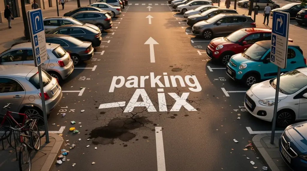 parking aix en provence urbain signalisation