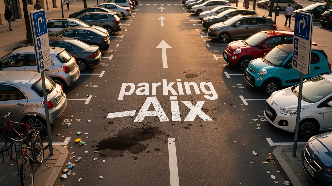 parking aix en provence urbain signalisation