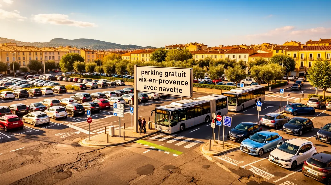 Parking relais gratuit avec navette à Aix-en-Provence