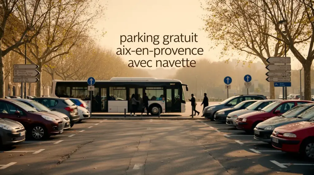 parking gratuit aix-en-provence navette bus peripherique
