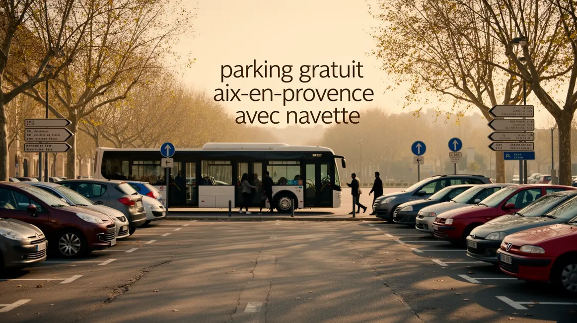 parking gratuit aix-en-provence navette bus peripherique