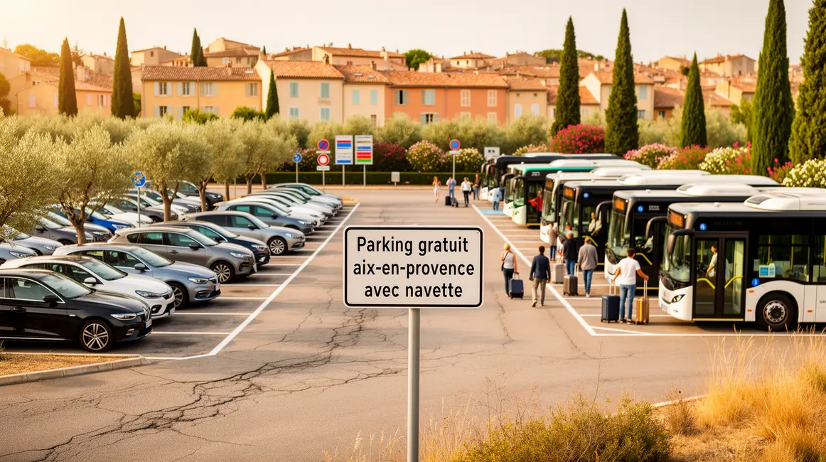 parking relais gratuit aix en provence navette bus