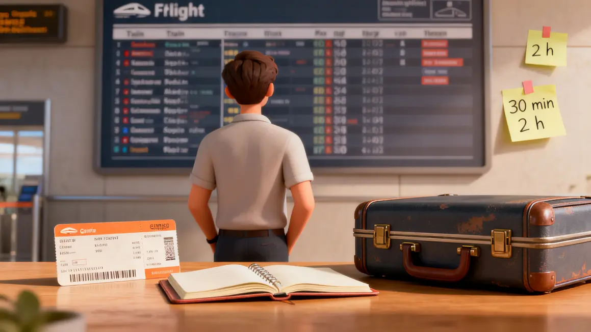 personnage tableau horaire train vol, agenda, optimisation trajets