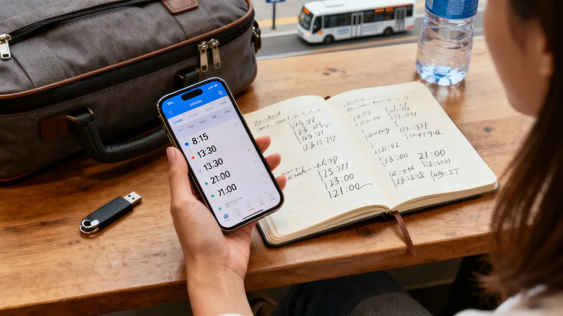 main smartphone horaires navette carnet